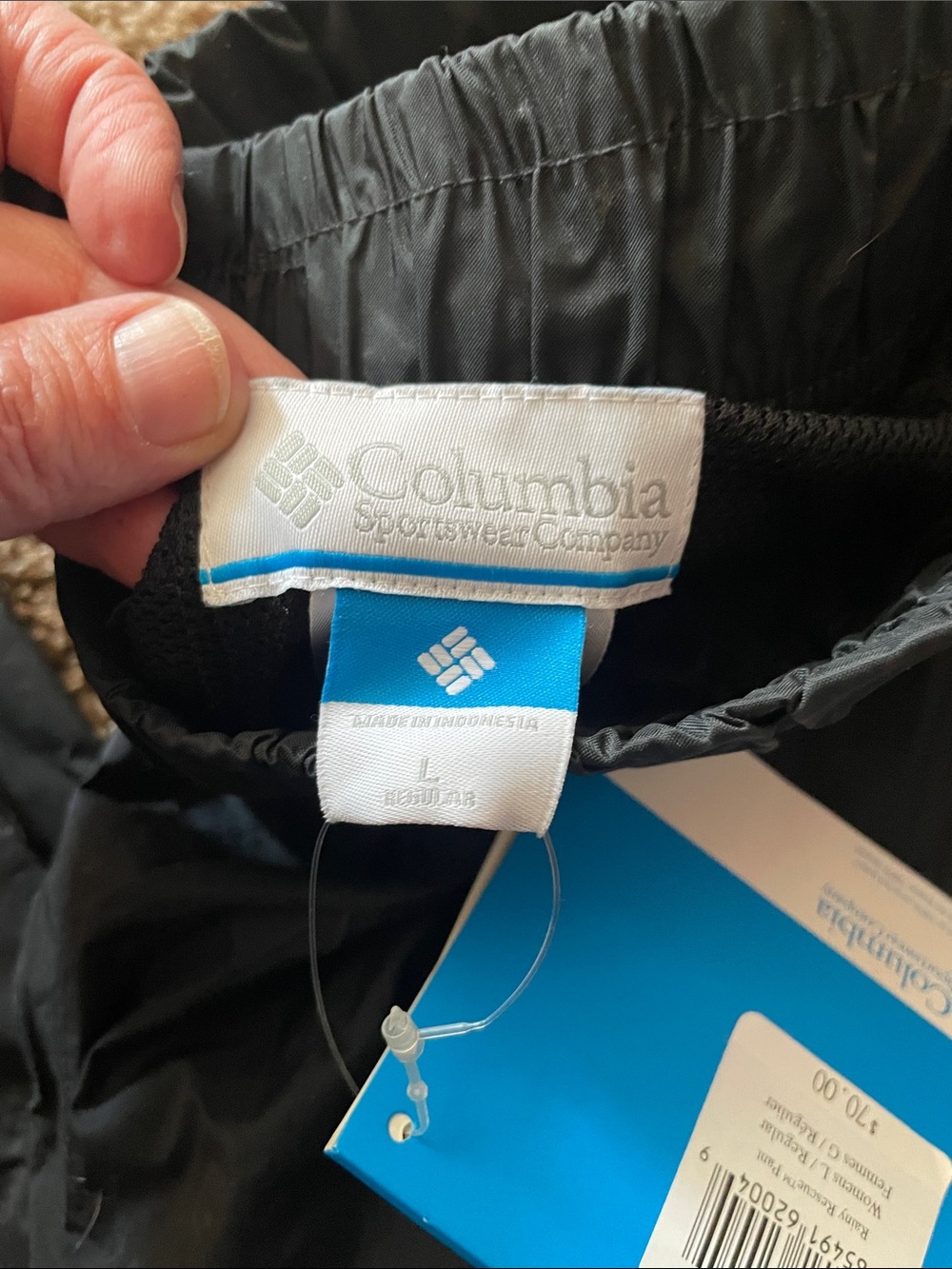 NWT Columbia Women's Black Rain Pants - Picture 2 of 3